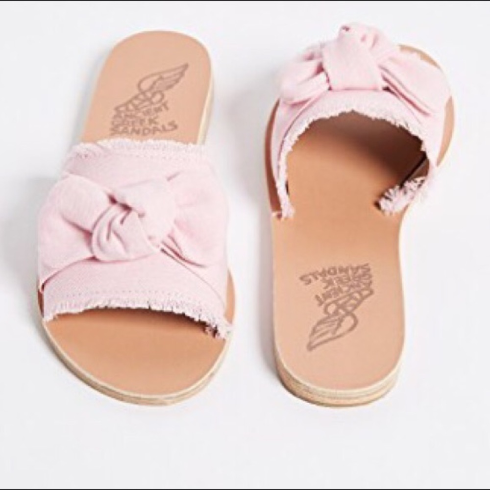Ancient Greek Sandals Taygete Bow Slide Sandals